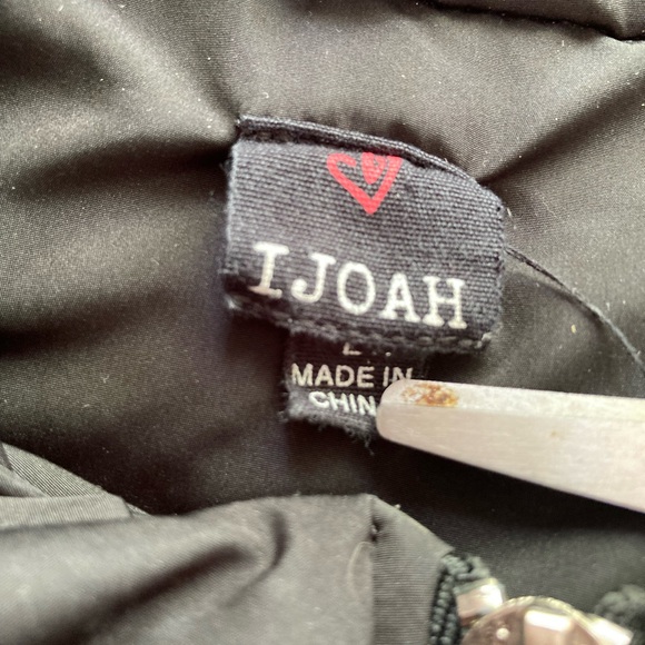 Long, black Puffer Vest - Picture 8 of 11